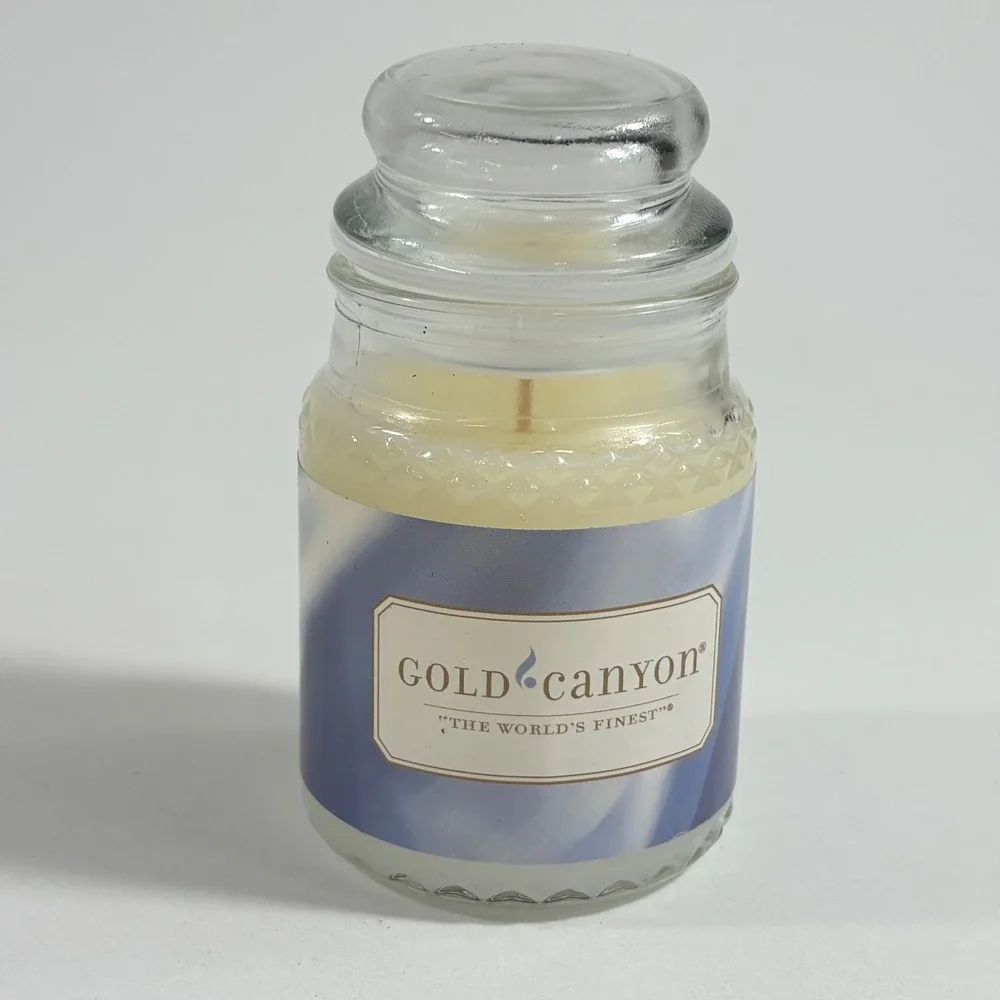 Gold Canyon Cool Silk Scented Candle 5 oz Glass Jar with Lid 28805 USA Made